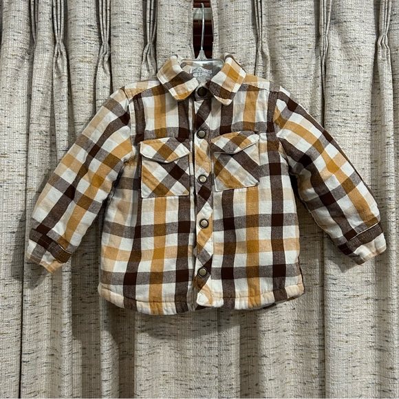Max Studio Kids Plaid Faux Fur Lined Shacket - 2T - Picture 1 of 7